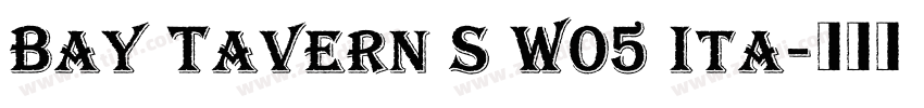 Bay Tavern S W05 Ita字体转换